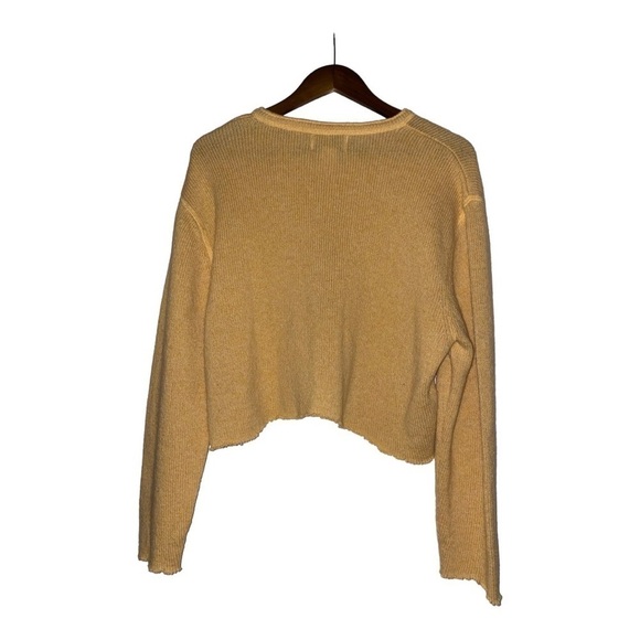 Ralph Lauren Polo Jeans Vintage Wool Crop Sweater Women‎ L Casual Beach Coverup - Picture 2 of 6